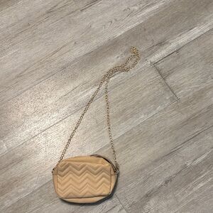 Chic Beige Quilted Crossbody Bag
